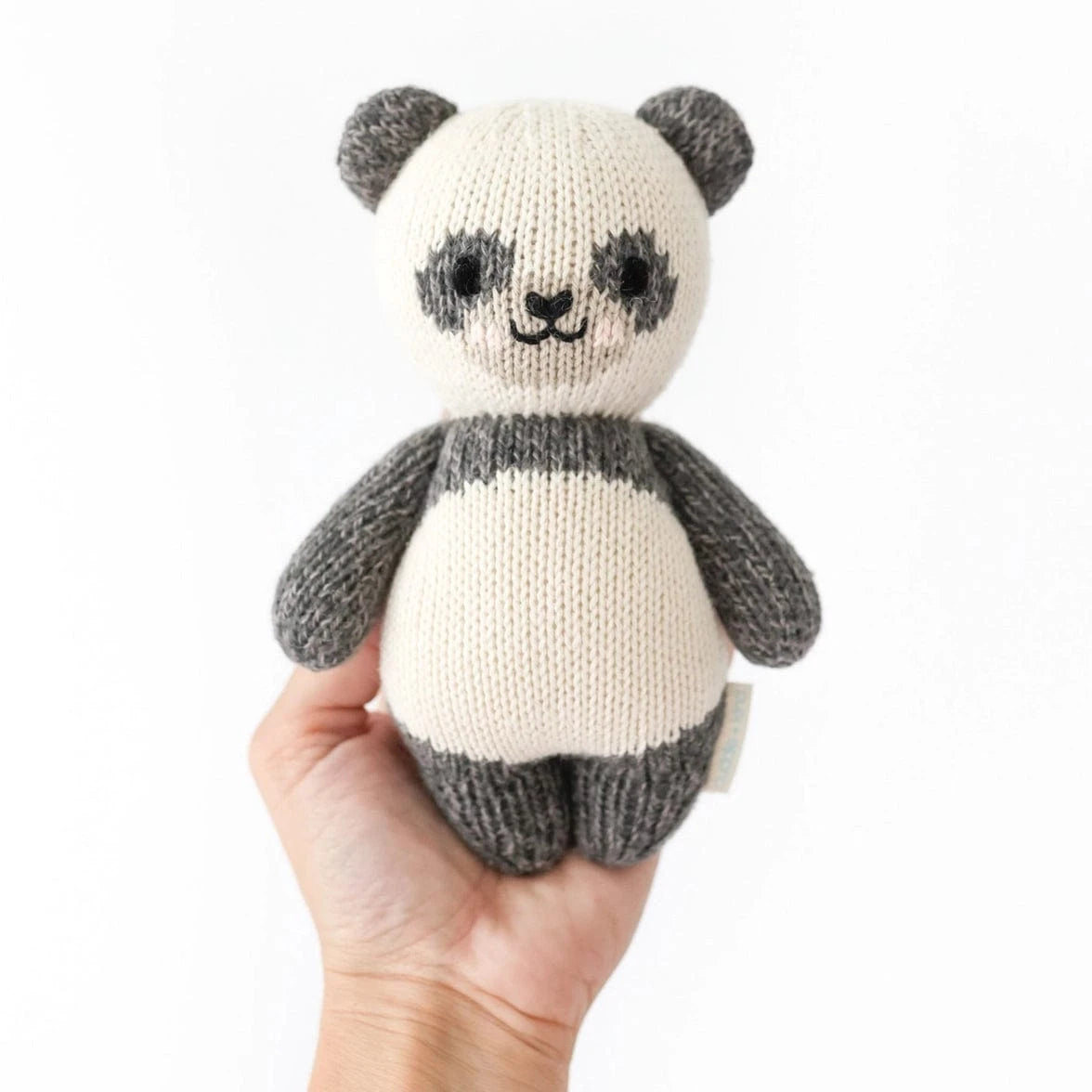 Baby Panda Hand Knit Doll - 7" cuddle+kind Lil Tulips