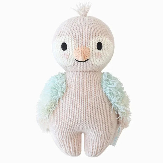 Baby Parrot (Mauve) Hand Knit Doll - 7" cuddle+kind Lil Tulips