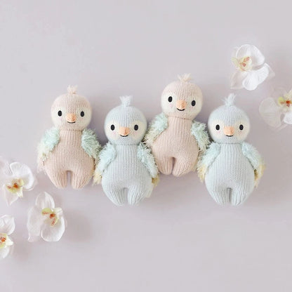 Baby Parrot (Mauve) Hand Knit Doll - 7" cuddle+kind Lil Tulips