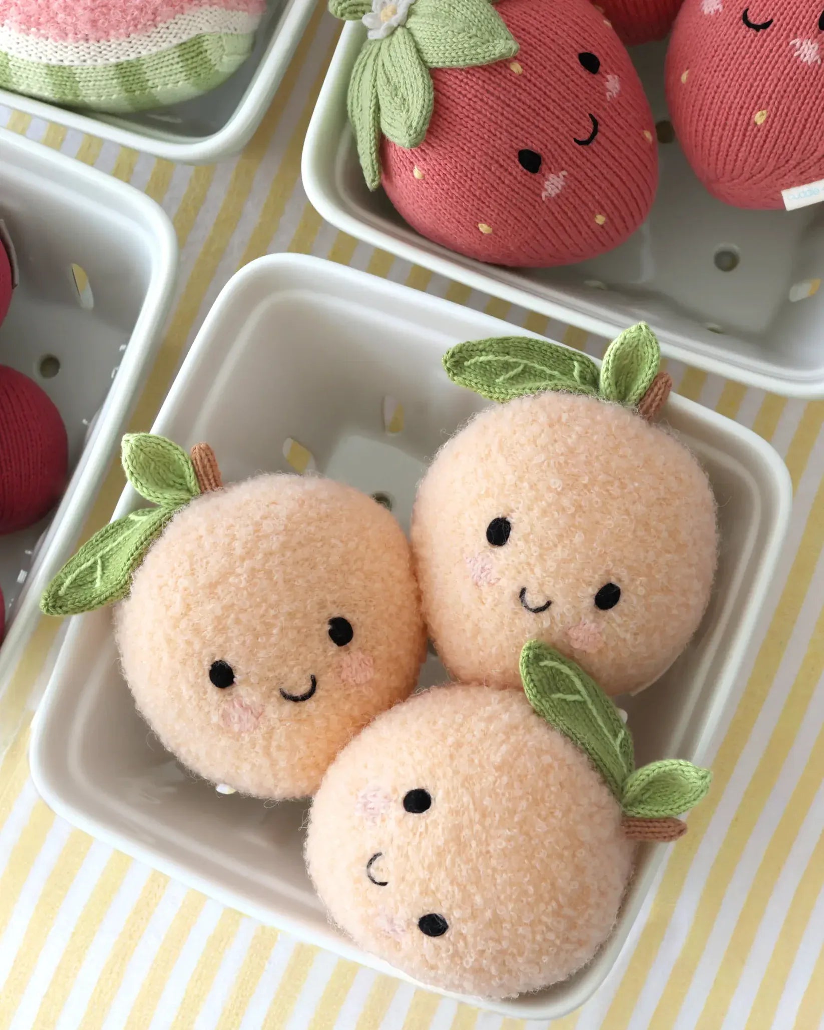Baby Peach Hand Knit cuddle+kind Lil Tulips
