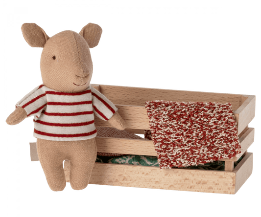 Baby Pig in Box - Girl Maileg Lil Tulips