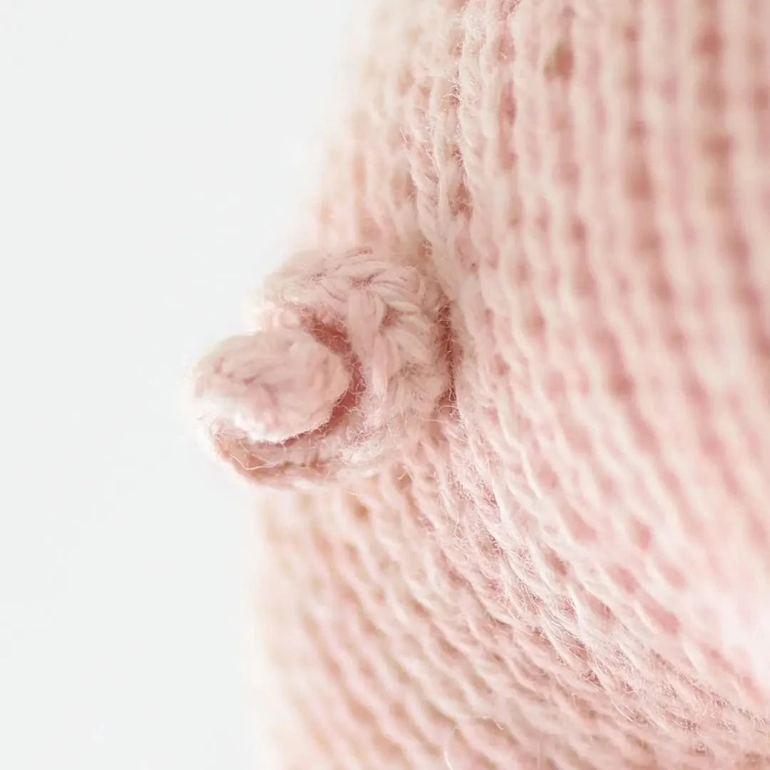Baby Piglet Hand Knit Doll cuddle+kind Lil Tulips