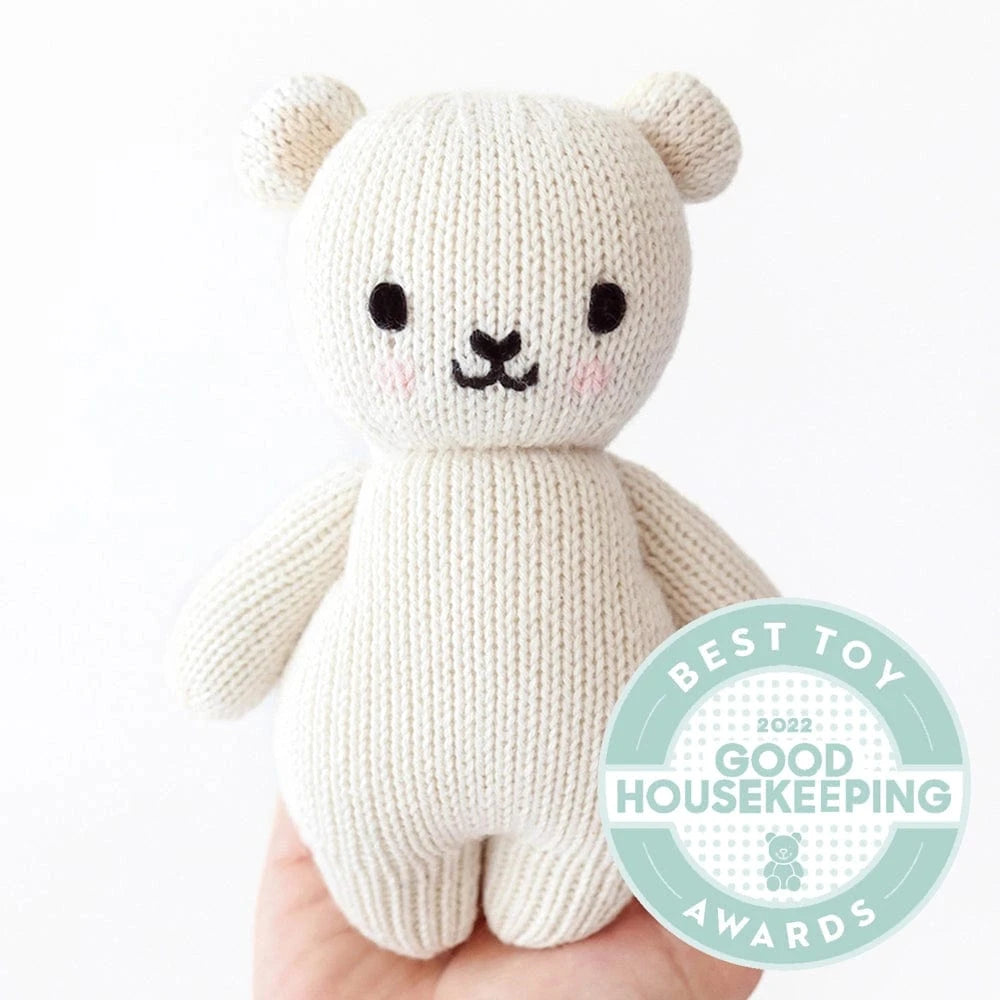 Baby Polar Bear Hand Knit cuddle+kind Lil Tulips