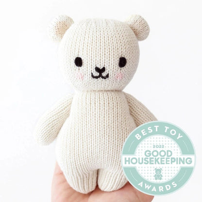 Baby Polar Bear Hand Knit cuddle+kind Lil Tulips