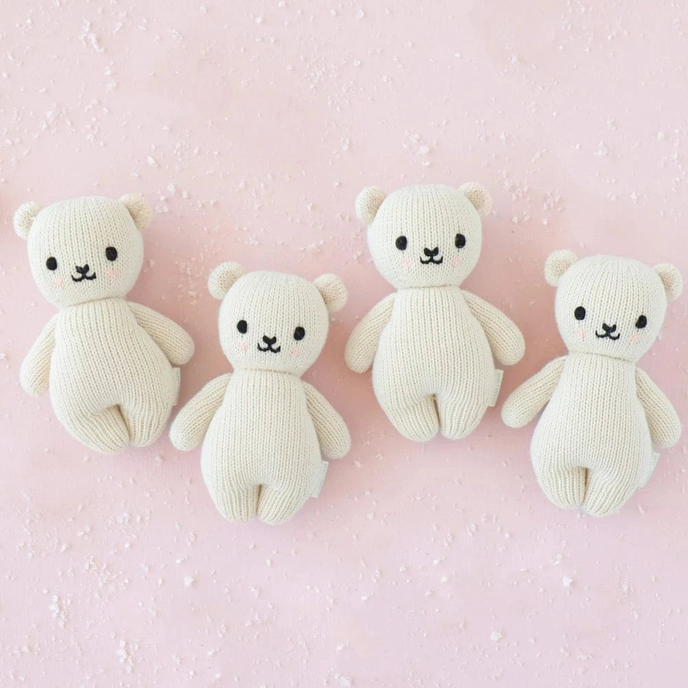 Baby Polar Bear Hand Knit cuddle+kind Lil Tulips