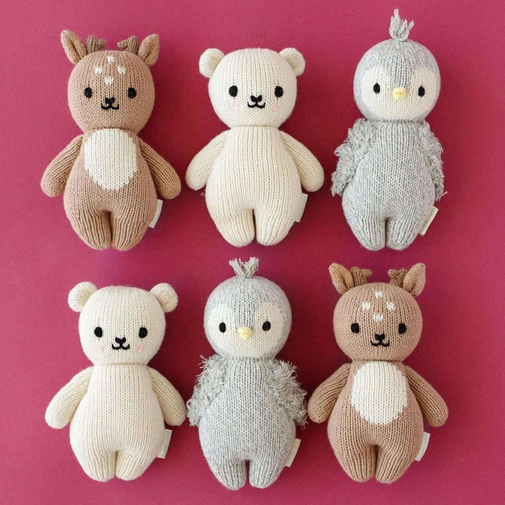 Baby Polar Bear Hand Knit cuddle+kind Lil Tulips