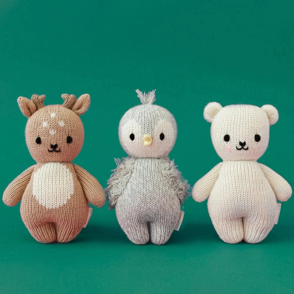 Baby Polar Bear Hand Knit cuddle+kind Lil Tulips