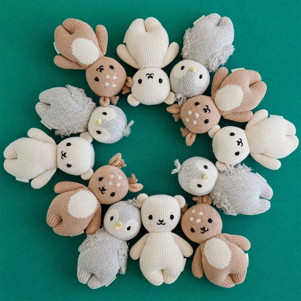 Baby Polar Bear Hand Knit cuddle+kind Lil Tulips