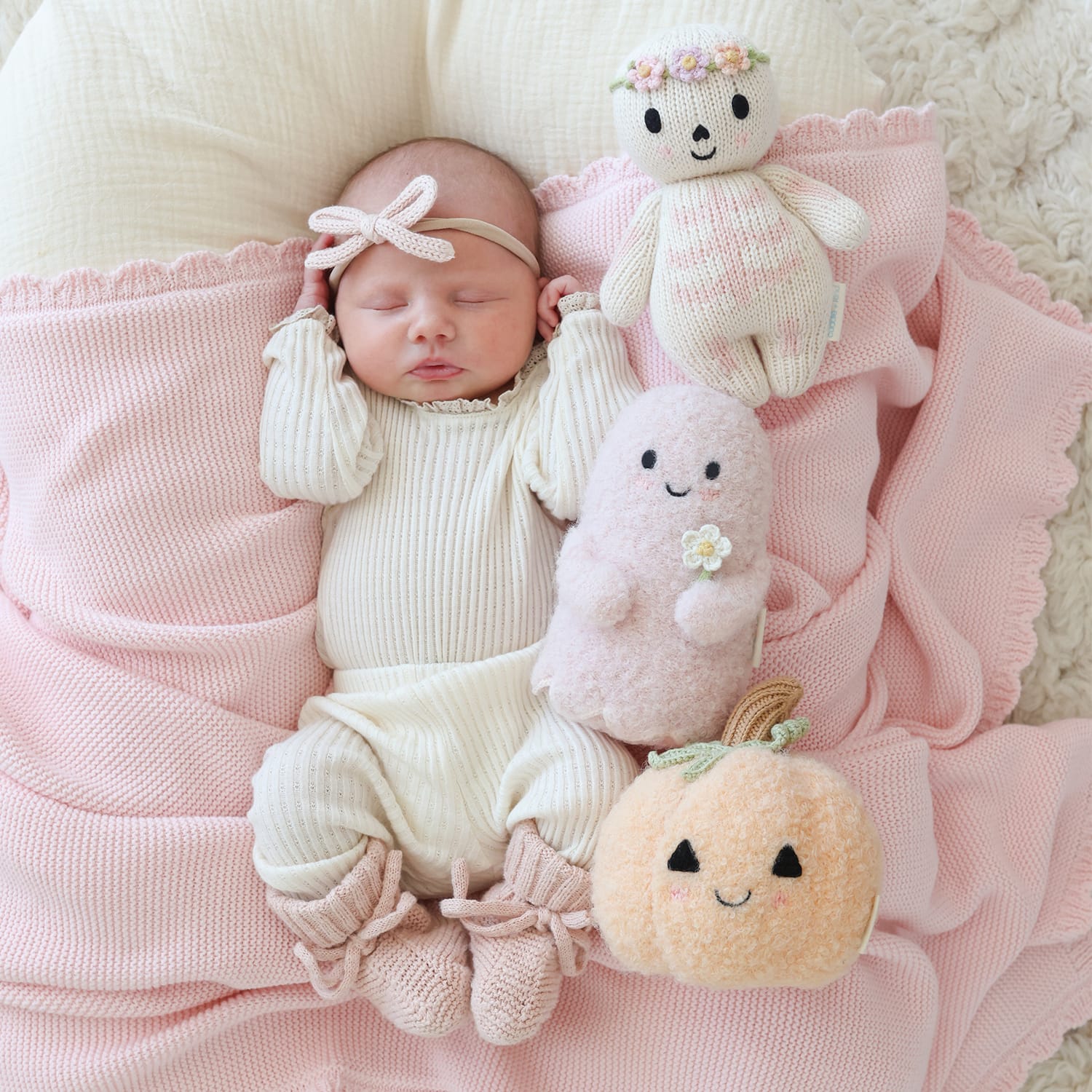 Baby Pumpkin Hand Knit cuddle+kind Lil Tulips