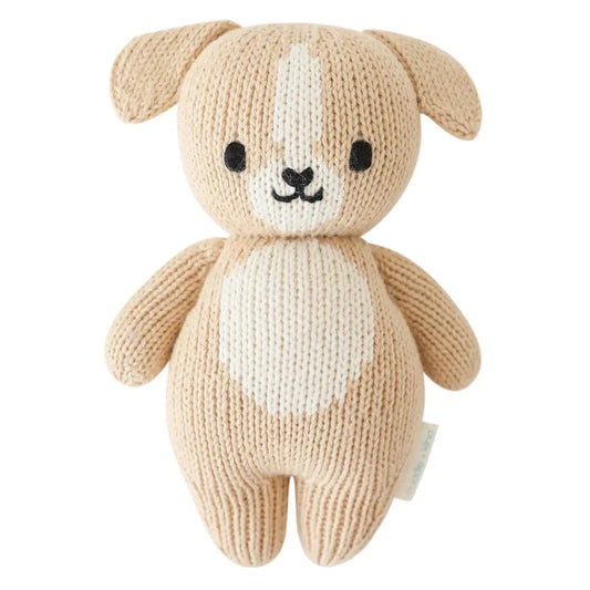 Baby Puppy Hand Knit Doll cuddle+kind Lil Tulips
