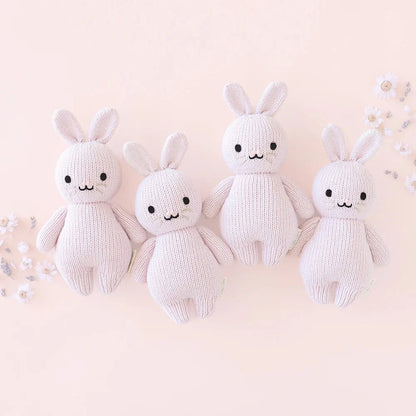 Baby Rabbit Lavender Hand Knit cuddle+kind Lil Tulips