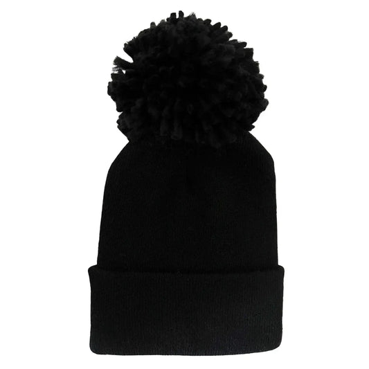 Baby's First Hat - Black Pom SpearmintLOVE Lil Tulips
