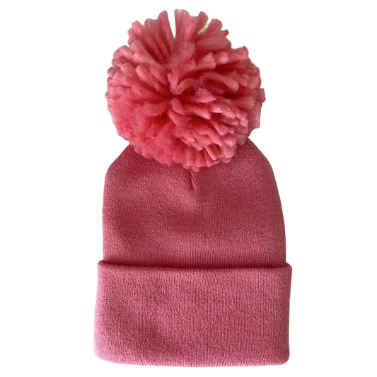 Baby's First Hat - Pink Punch Pom SpearmintLOVE Lil Tulips