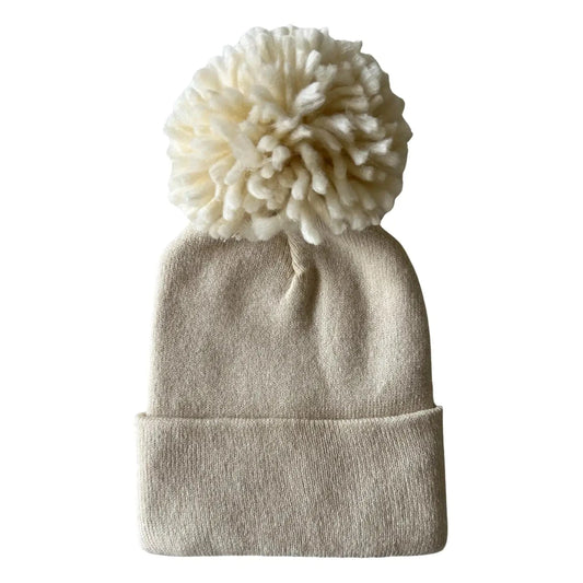 Baby's First Hat - Sand Pom SpearmintLOVE Lil Tulips