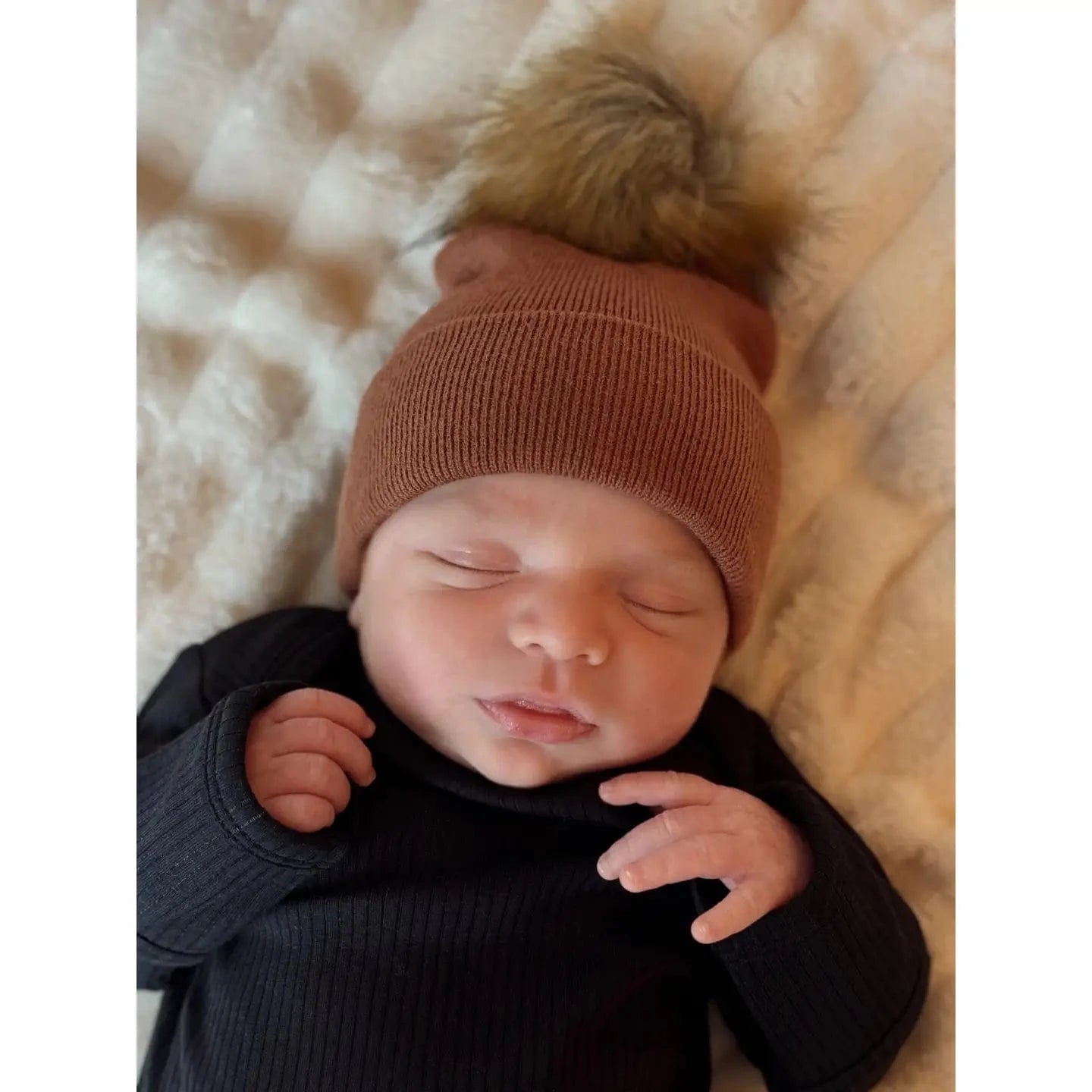 Baby's First Hat - Sandalwood Pom SpearmintLOVE Lil Tulips