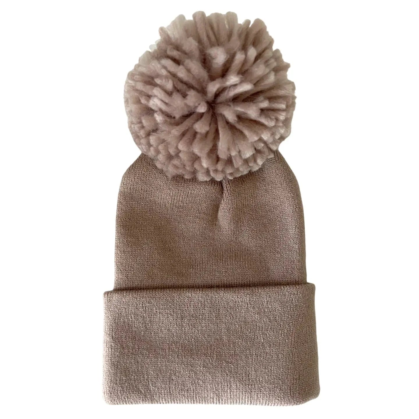 Baby's First Hat - Tan Pom SpearmintLOVE Lil Tulips