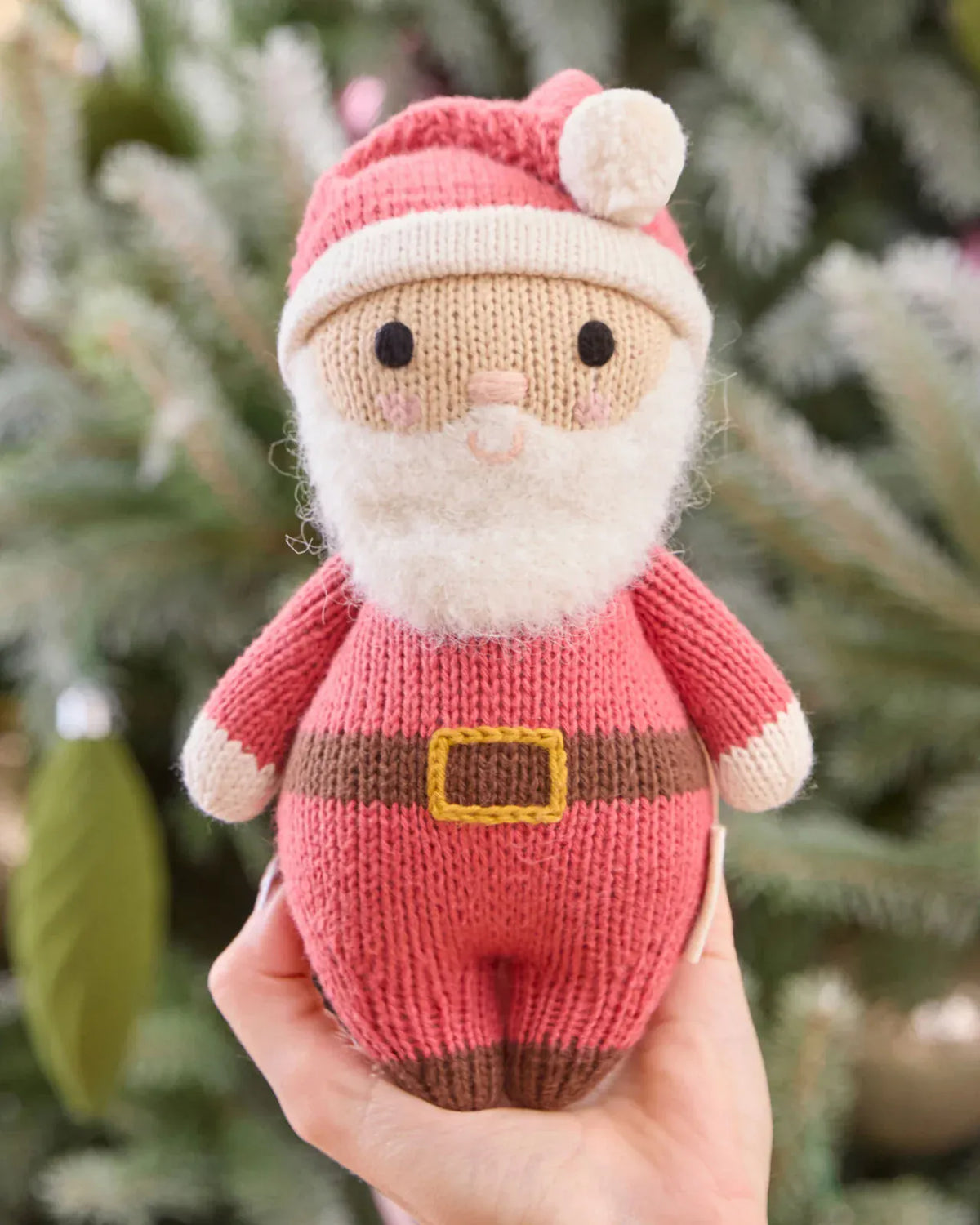 Baby Santa (Jolly Red) Hand Knit cuddle+kind Lil Tulips