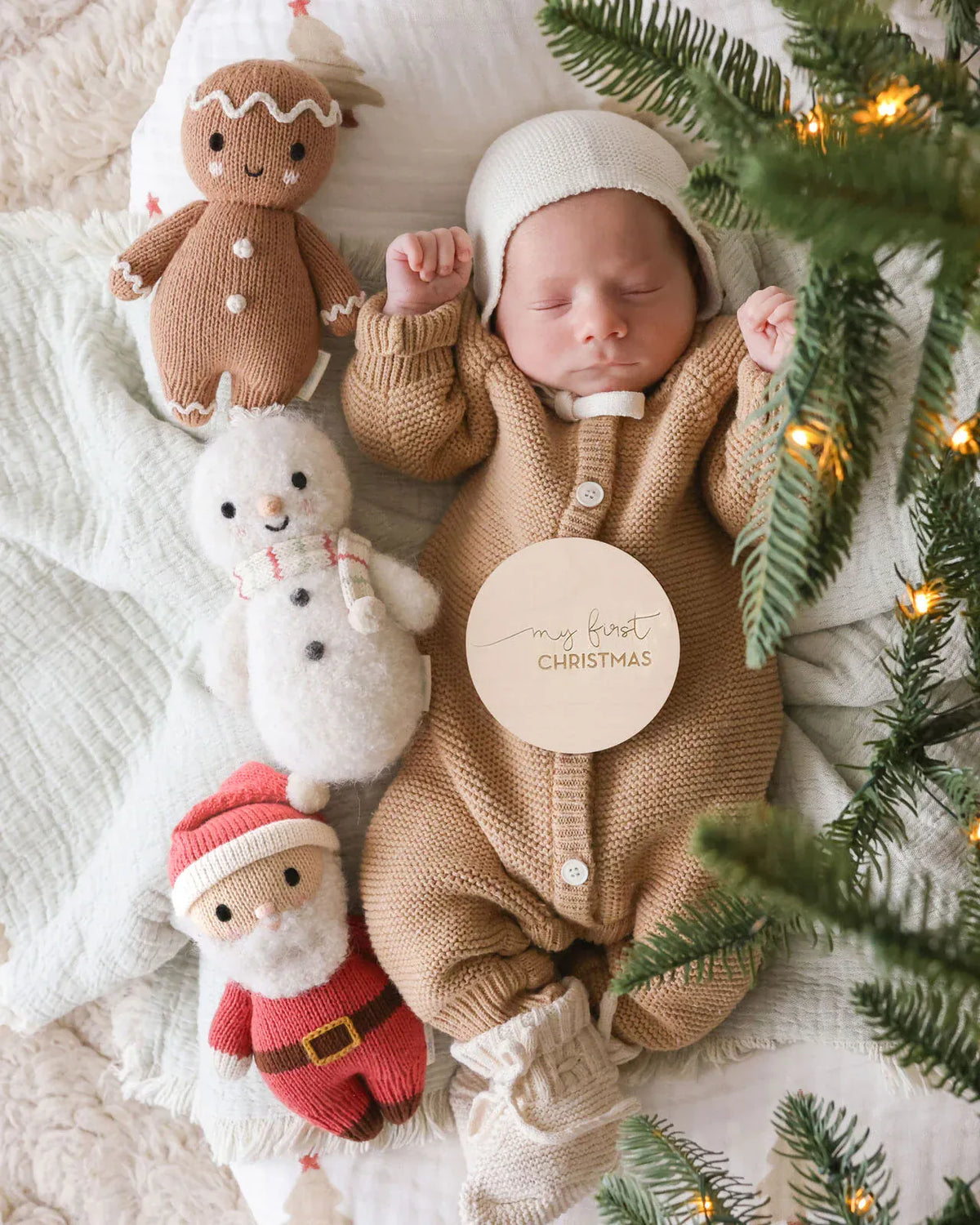 Baby Santa (Jolly Red) Hand Knit cuddle+kind Lil Tulips