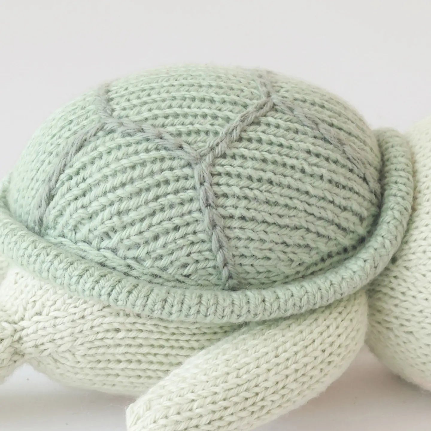 Baby Sea Turtle Kelp Green Hand Knit cuddle+kind Lil Tulips