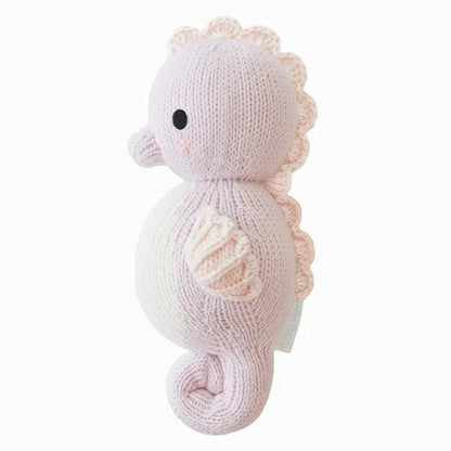 Baby Seahorse (Lilac) Hand Knit Doll - 7" cuddle+kind Lil Tulips