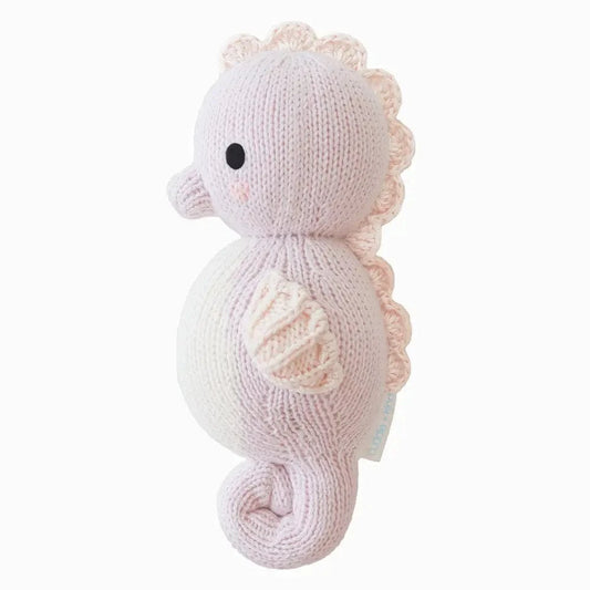 Baby Seahorse (Lilac) Hand Knit Doll - 7" cuddle+kind Lil Tulips