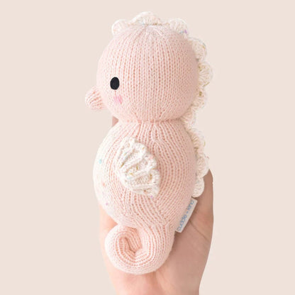 Baby Seahorse Powder Pink Hand Knit cuddle+kind Lil Tulips