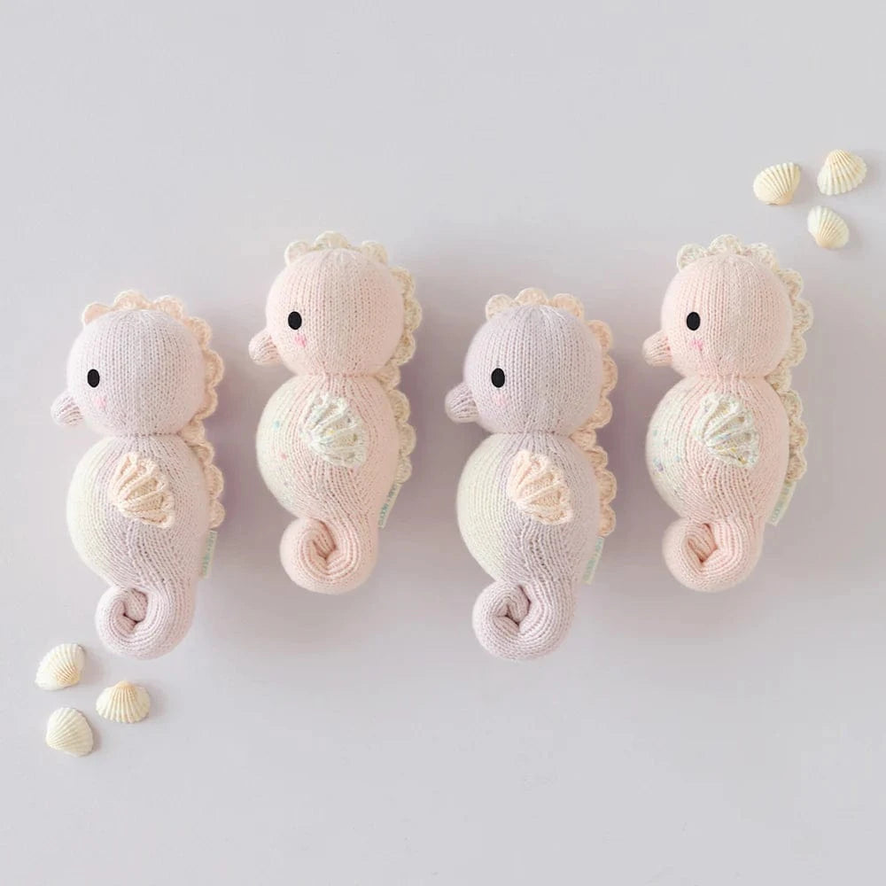 Baby Seahorse Powder Pink Hand Knit cuddle+kind Lil Tulips