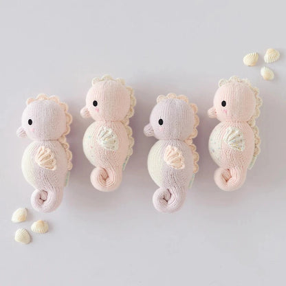 Baby Seahorse Powder Pink Hand Knit cuddle+kind Lil Tulips