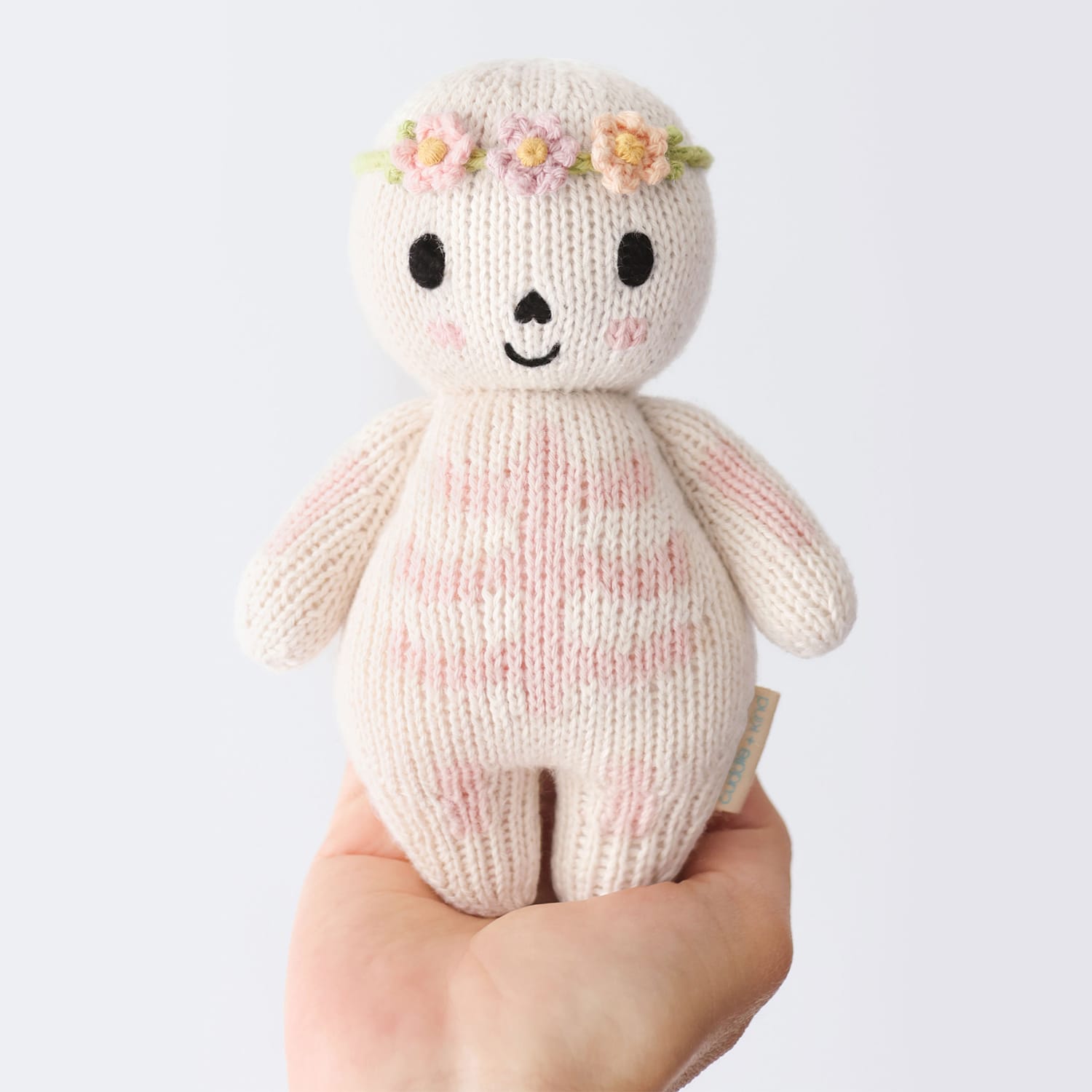 Baby Skeleton (blush) Hand Knit cuddle+kind Lil Tulips