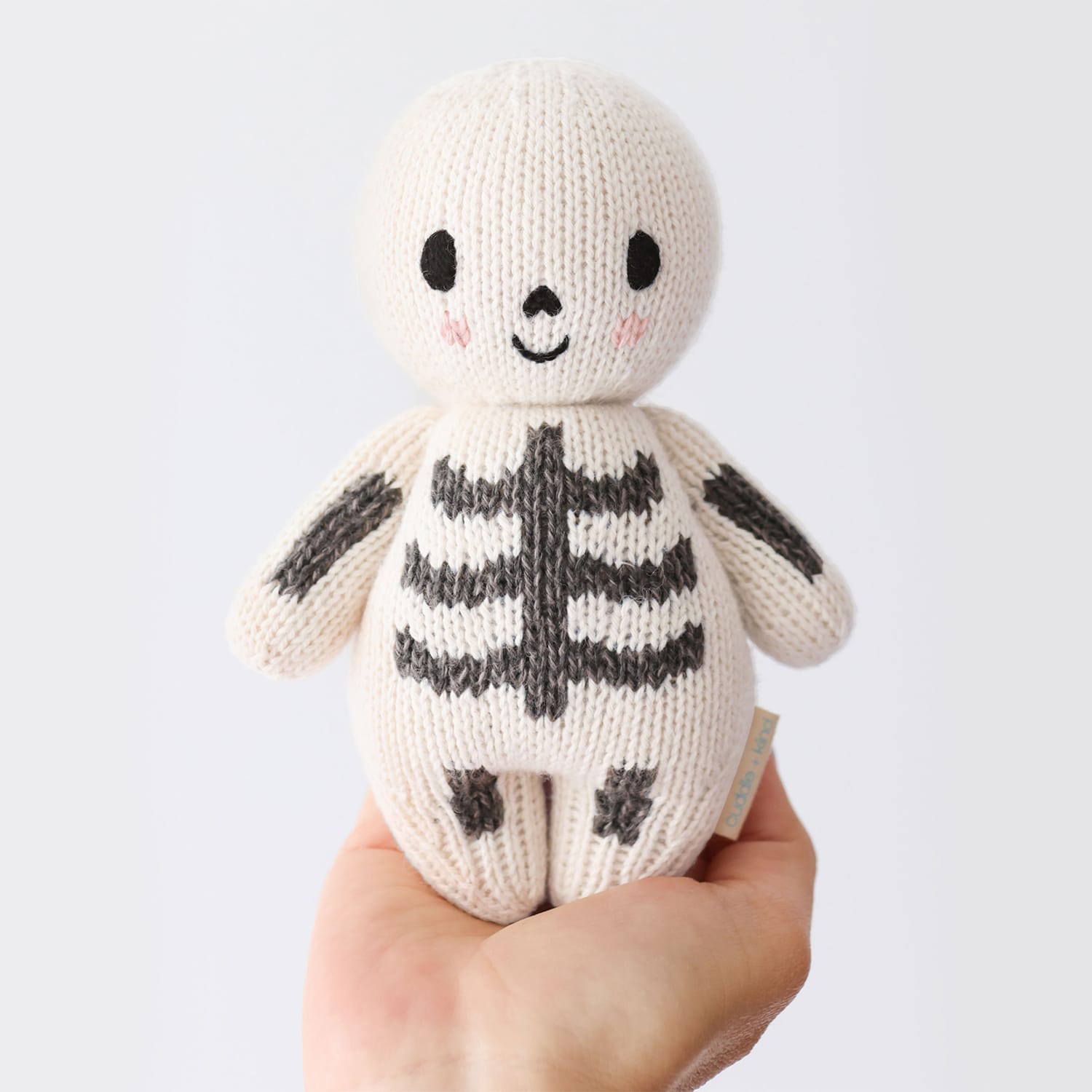Baby Skeleton (charcoal) Hand Knit cuddle+kind Lil Tulips