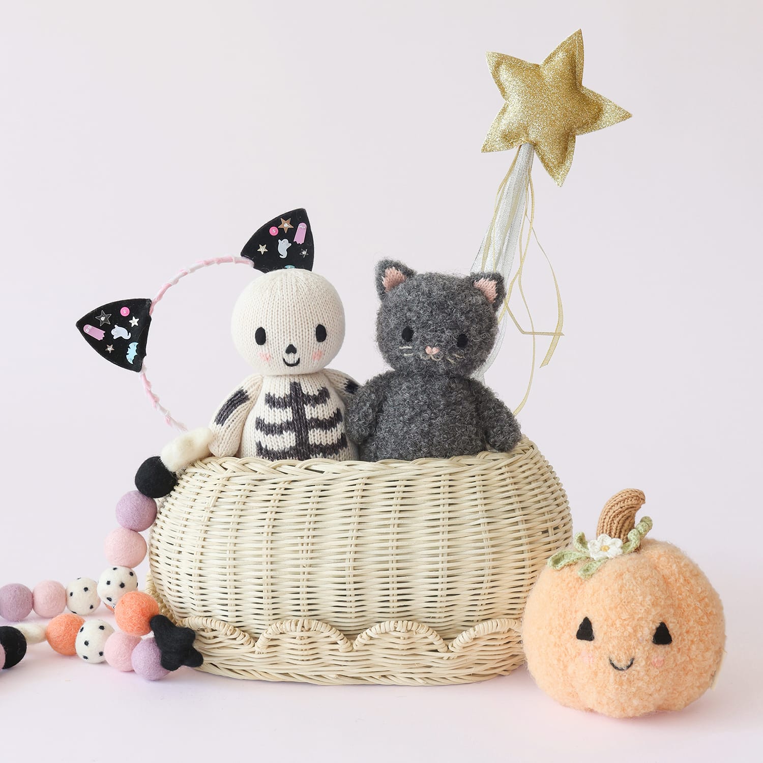 Baby Skeleton (charcoal) Hand Knit cuddle+kind Lil Tulips