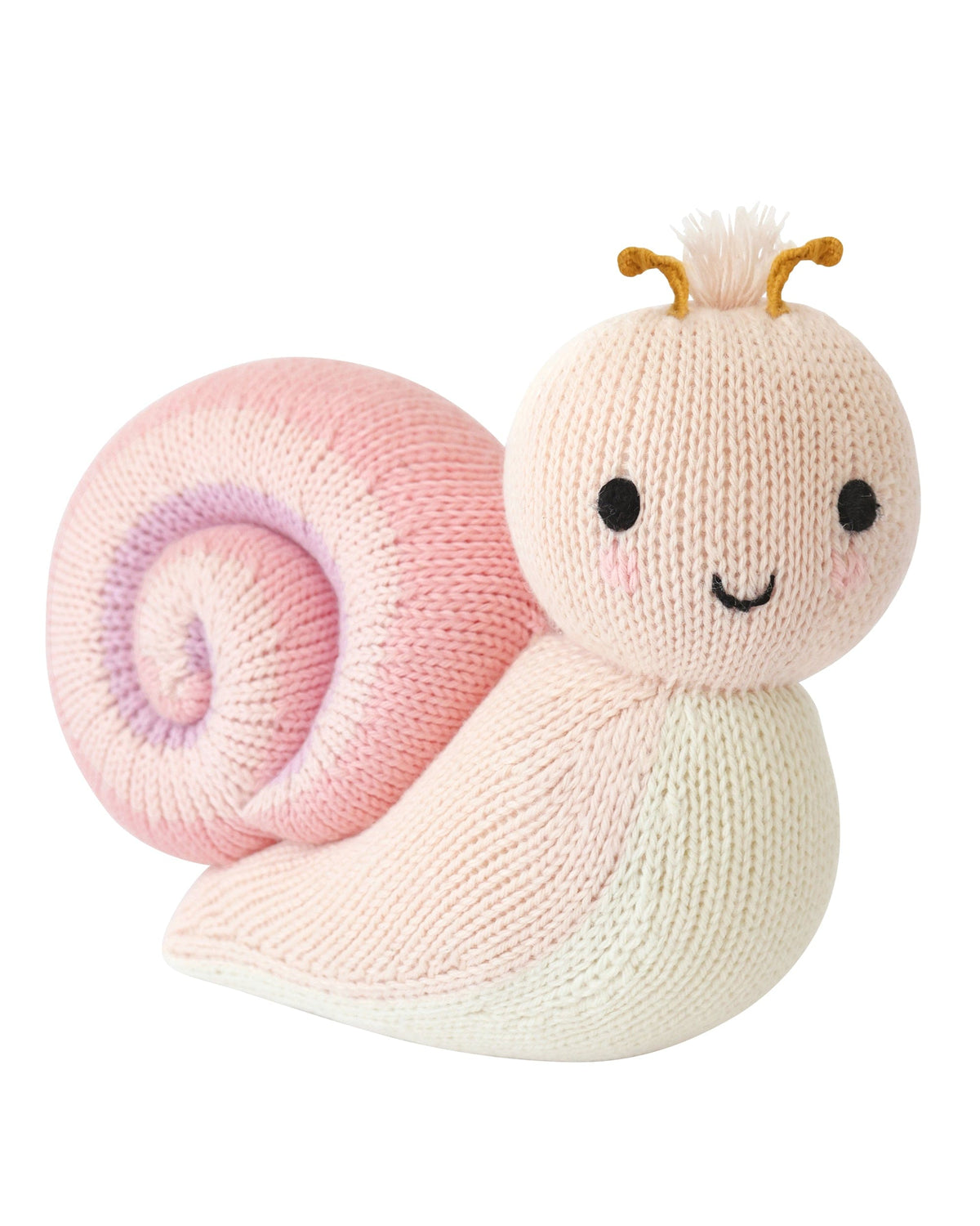 Baby Snail (Peony) Hand Knit cuddle+kind Lil Tulips