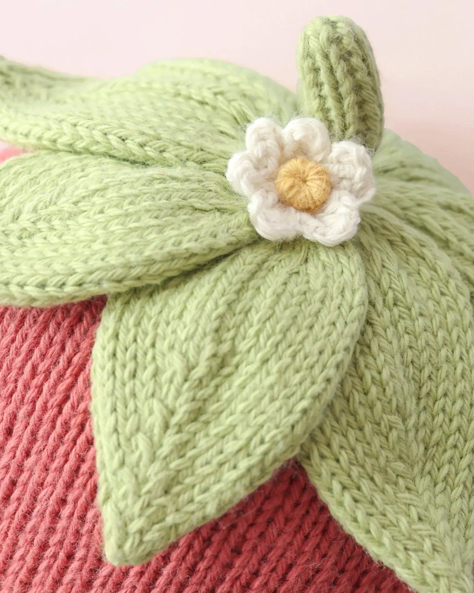 Baby Strawberry Hand Knit cuddle+kind Lil Tulips