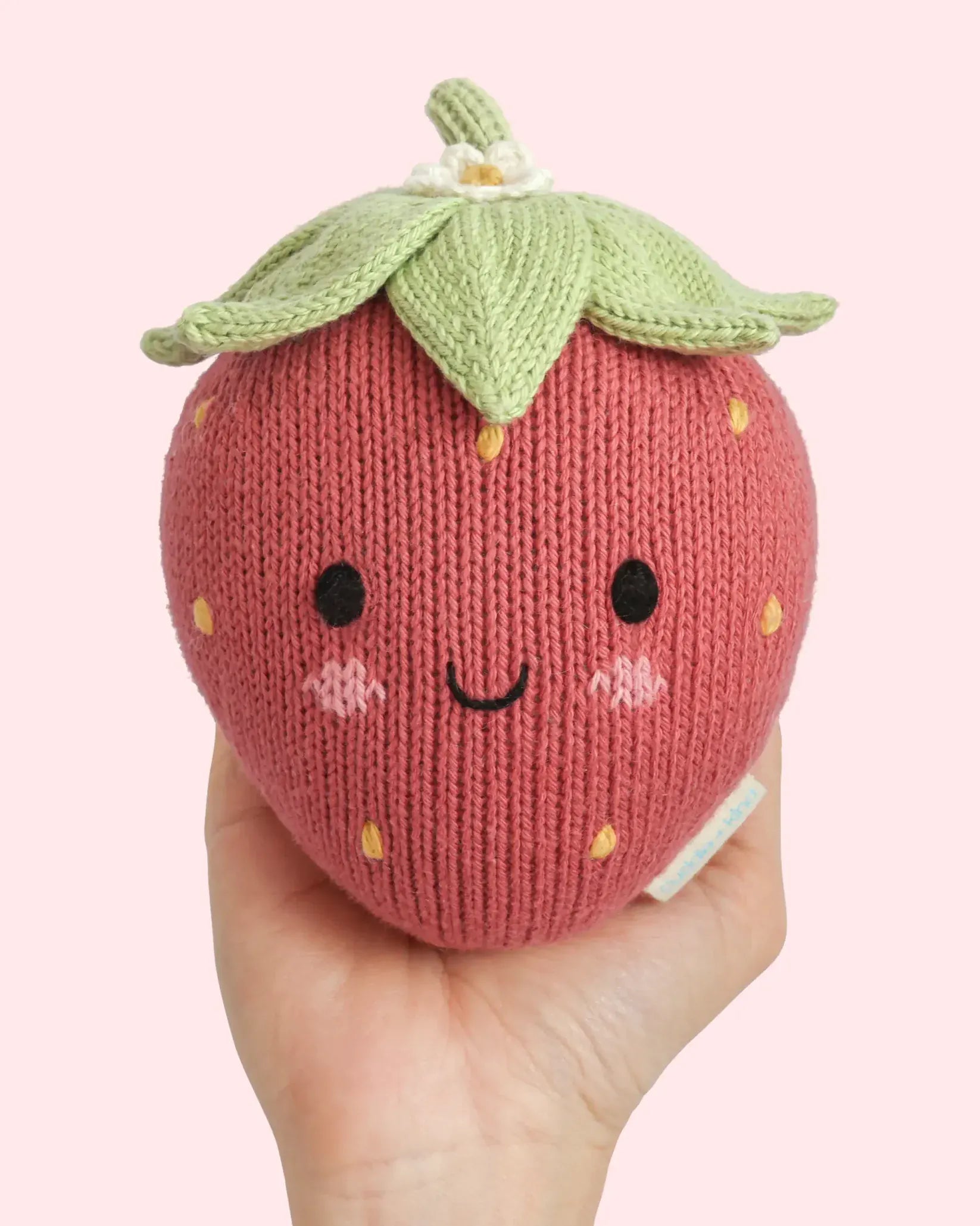 Baby Strawberry Hand Knit cuddle+kind Lil Tulips
