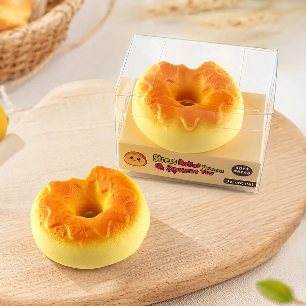 Bagel Loaf Squeeze Squishy Stress Relief Toy Sensibling Corp. Lil Tulips