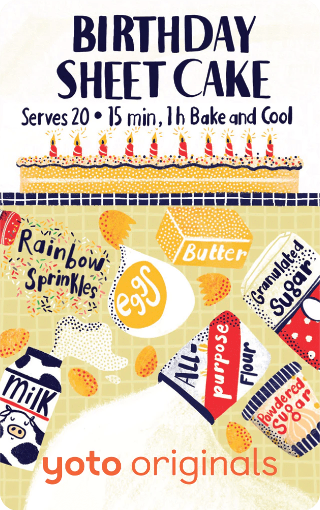 Baking with Yoto - 5 Audiobook Cards Yoto Lil Tulips