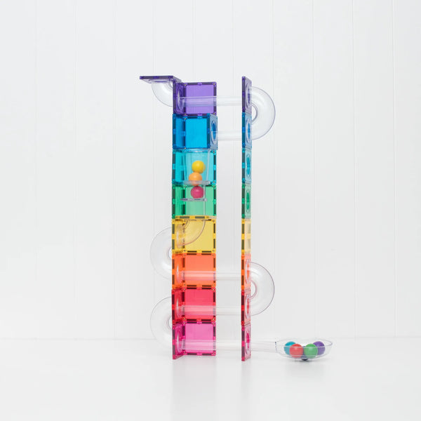 Ball Run Bright Pack, 114 Pieces Connetix Lil Tulips