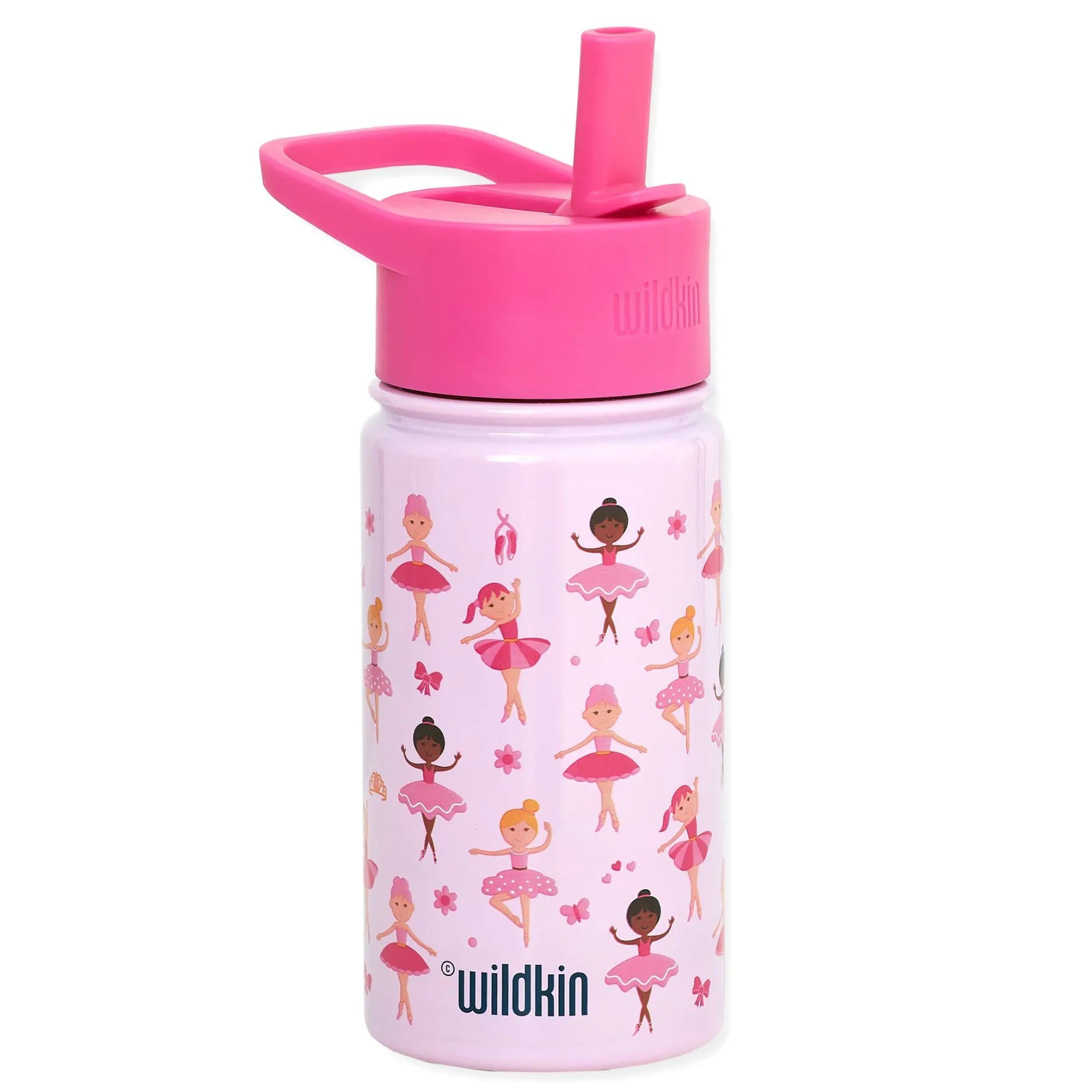 Ballerina 14 oz Stainless Steel Water Bottle Wildkin Lil Tulips