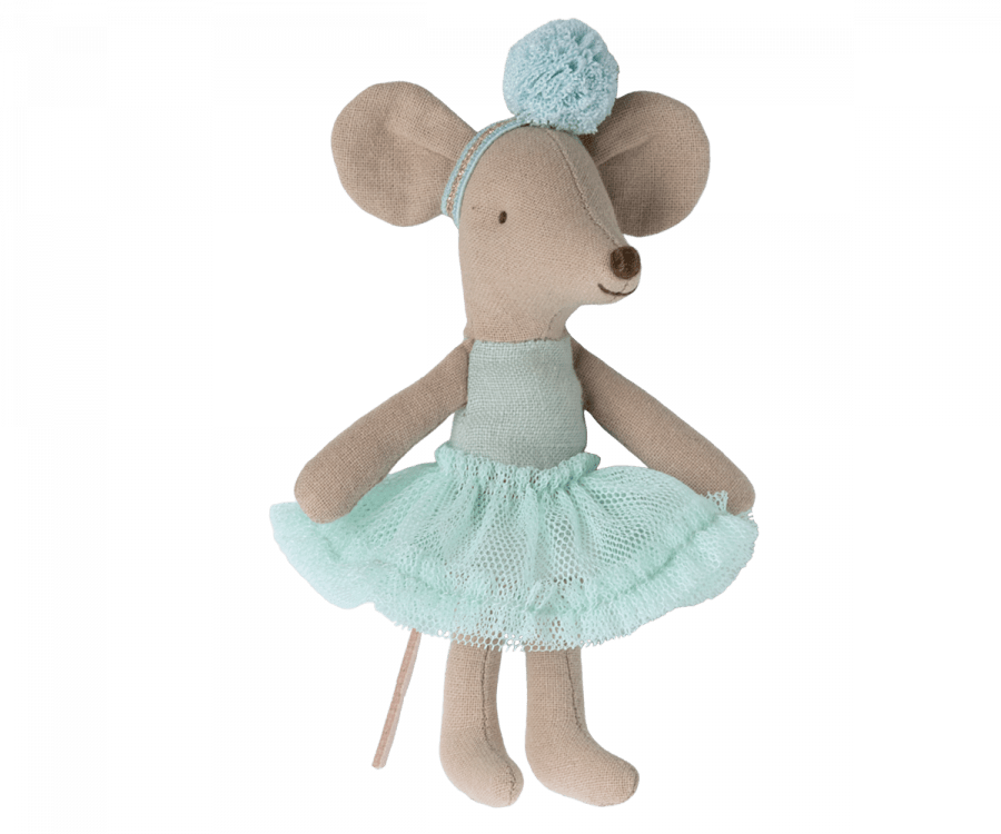 Ballerina Mouse, Little Sister - Light Mint Maileg Lil Tulips