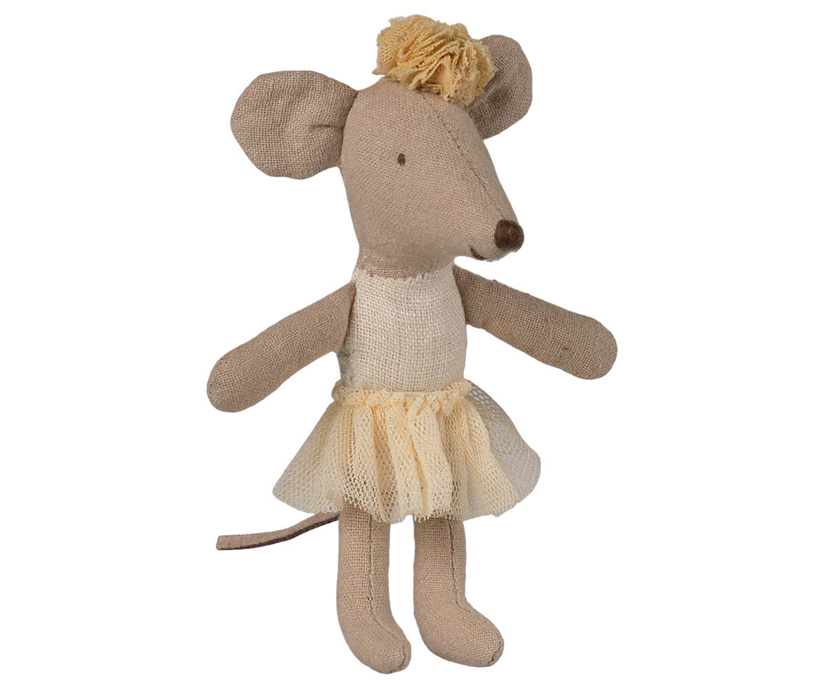 Ballerina mouse, Little sister - Off white Maileg Lil Tulips