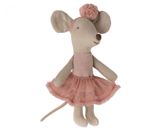 Ballerina Mouse, Little Sister - Rose Maileg Lil Tulips