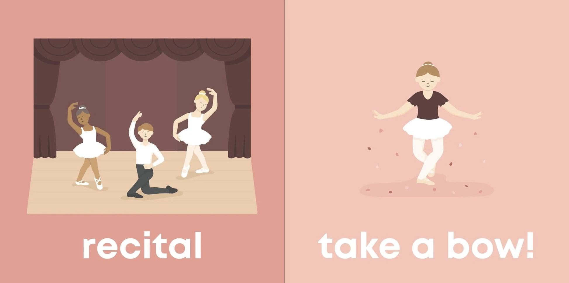 Ballet Baby Board Book Left Hand Book House Lil Tulips