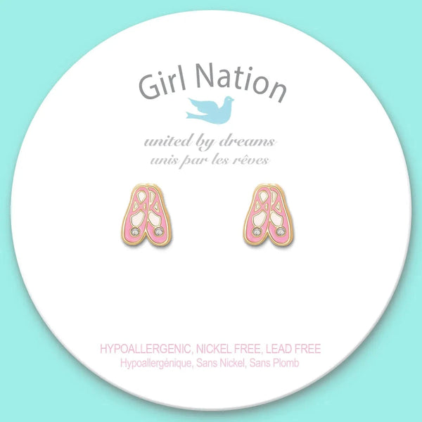 Ballet Slippers Cutie Stud Earrings Girl Nation Bracelets Lil Tulips