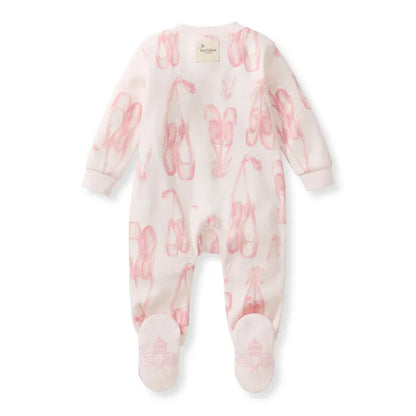 Ballet Slippers Organic Cotton Sleep & Play Burt's Bees Baby Lil Tulips