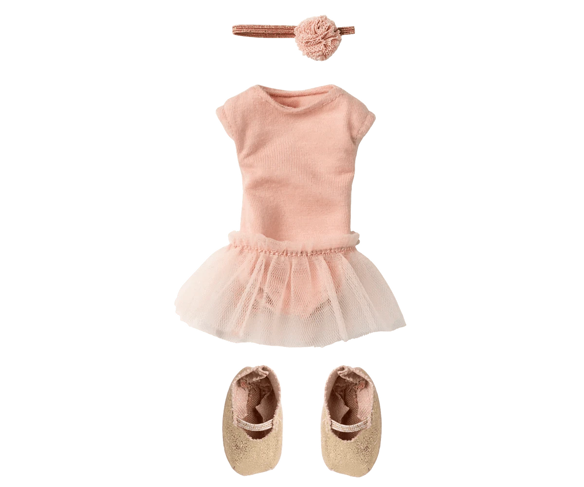 Ballet Suit and Skirt - Size 2 - Rose Maileg Lil Tulips