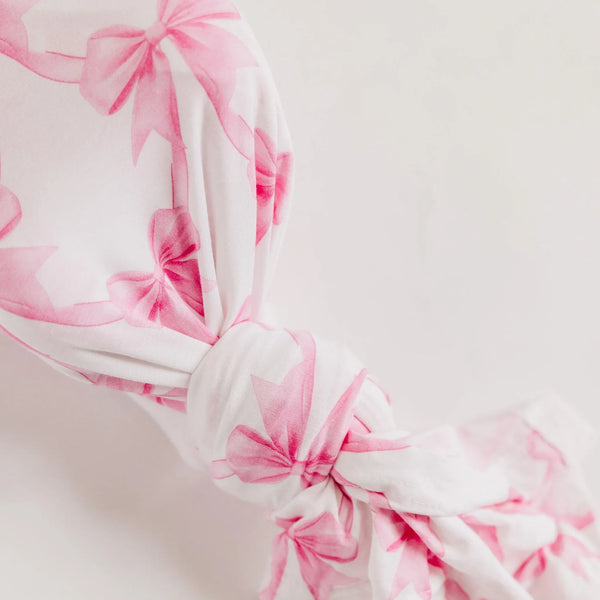 Bamboo Swaddle - Bow My Gosh Copper Pearl Lil Tulips