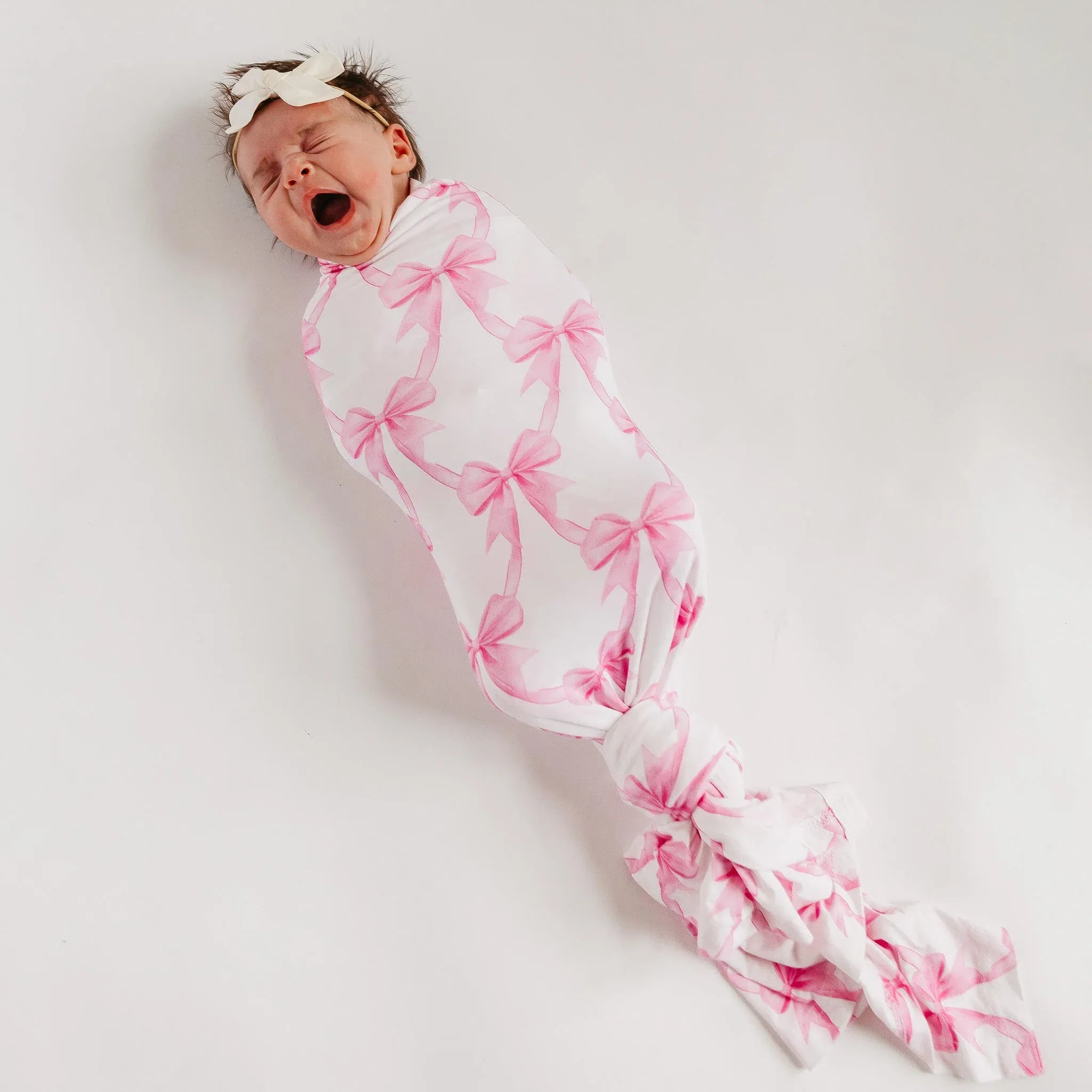Bamboo Swaddle - Bow My Gosh Copper Pearl Lil Tulips