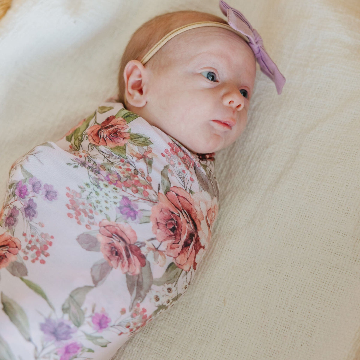 Bamboo Swaddle - Deborah Copper Pearl Lil Tulips