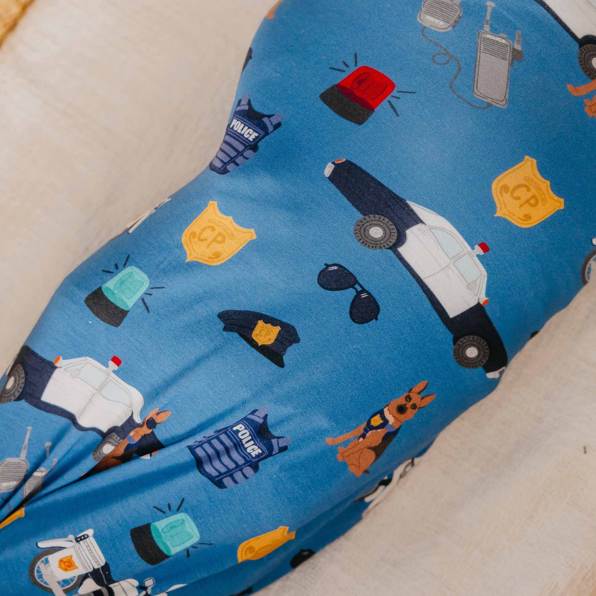 Bamboo Swaddle - Policemen Copper Pearl Lil Tulips