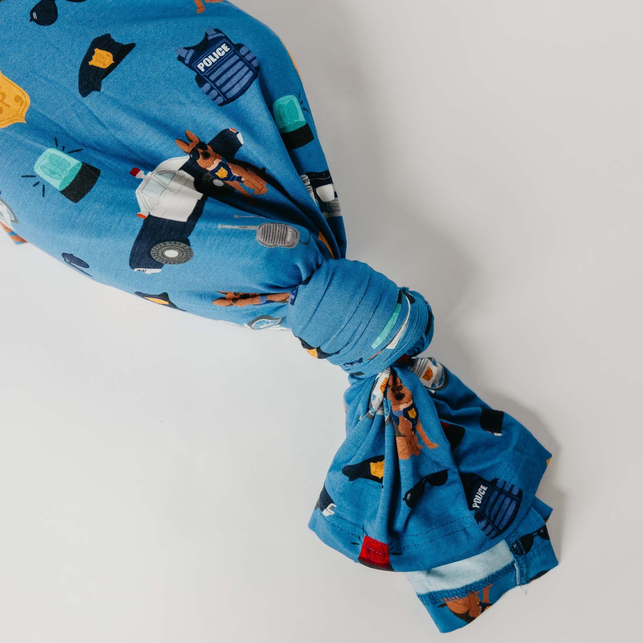 Bamboo Swaddle - Policemen Copper Pearl Lil Tulips